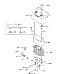 Part Location Diagram of KM-92210-7019 MTD Nut